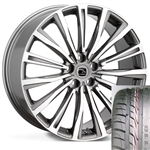 CHAYTON-GMF-TYRE - Wheel and Tyre - Hakwe Chayton Alloy Wheel in Gunmetal Grey with Full Polish