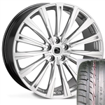 CHAYTON-SIL-TYRE - Wheel and Tyre - Hakwe Chayton Alloy Wheel in Highly Polished Silver