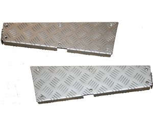 CNKIT01-110-A - For Defender 110 Rear Corner Cappings in Satin / Silver Anodised