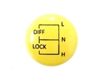 CW-TRANS-YELL - Heritage Yellow Transfer Box Knob for Land Rover Defender - Designed to Fit All Fits Defender up to 2006