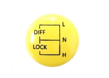 CW-TRANS-YELL - Heritage Yellow Transfer Box Knob for Land Rover Defender - Designed to Fit All Fits Defender up to 2006