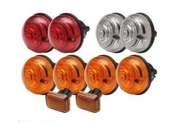 DA1080G - Genuine Wipac Full Vehicle Light Kit (4 Indicator, 2 Stop, 2 Side and 2 Side Repeater) - For Defender (from 1994 Onwards) OEM