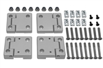 DA1131 - Full Aluminium Front Door Hinge Kit - Complete with Stainless Steel Pins - For Defender / Series