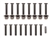 DA1132P - Front Door Hinge Bolt Kit - For Land Rover Defender Puma - Torx Head in Stainless Steel