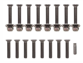 DA1132P - Front Door Hinge Bolt Kit - For Land Rover Defender Puma - Torx Head in Stainless Steel