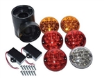DA1143 - LED Coloured Rear Lamp Kit in NAS Style - Upgrade Kit for Defender and Series - Six Piece Kit