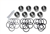 DA1165 - Front Brake Caliper Kit with Stainless Steel Pistons - For Defender 90 (up to 88), Discovery and Range Rover Classic