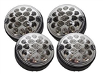 DA1274CL - Fits Defender Clear LED Light Upgrade for Front - 2 X Side Light & 2 X Indicator Light in NAS Style with Plinths