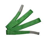 DA1278 - Flat Webbing Tow Sling - In Green - Two Ton - 3 Metre - Britpart