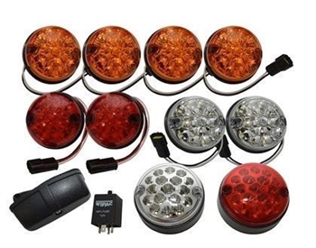 DA1292 - Full Vehicle Coloured LED Fits Defender Light Kit - Complete Vehicle Kit with 11 LED Lights Including Reverse, Fog and Number Plate Lamp