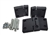 DA1306.AM - Full Aluminium Rear Side Door Hinge Kit in Anodised Black Finish - Complete with Stainless Hinge Pins - For Defender / Land Rover Series