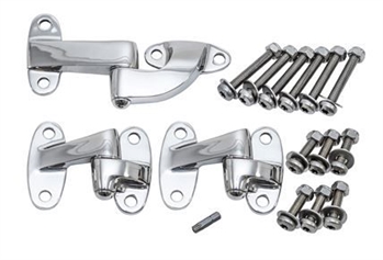 DA1392 - Stainless Steel Safari Door Hinge Kit for Defender with Stainless Steel Bolts, Nuts Etc - Hinge BHB710070 & BHB710100