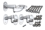 DA1392.AM - Stainless Steel Safari Door Hinge Kit for Defender with Stainless Steel Bolts, Nuts Etc - Hinge BHB710070 & BHB710100