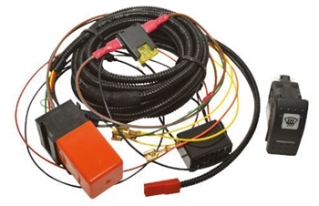 DA1400.AM - Fits Defender Heated Windscreen Wiring Kit - Comes with Carling Contura Switch - For OEM Style Windscreen