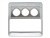 DA1488 - Chrome Interior Trim - Rear Reading Light Trim Cover - Single Piece For Discovery 4