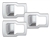DA1490 - Chrome Interior Trim - Window Lift Switch Button Trim - Comes as a Set of Three For Discovery 4