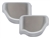 DA1493 - Chrome Interior Trim - Front Seat Belt Bracket Cover - Comes as a Pair For Discovery 4