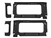DA1643 - Fits Land Rover Defender 90 Rear Window Surround in Black - Comes with Window Cut Out