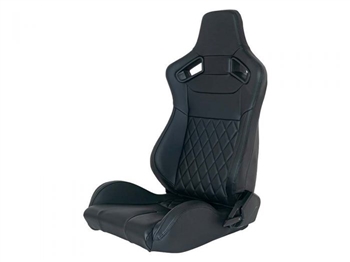 DA1895 - Pair of Sports Seats for Land Rover Defender - Come in Black with Diamond Pattern (Requires Mounting Kit DA2778)