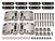 DA1951 - Front Door Hinge Kit with Stainless Steel Hinges - Set of Four with Fixings
