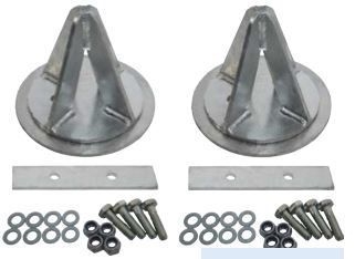 DA1965 - Fits Defender 110 Rear Disclocation Cones (Comes as a Pair) - Galvanised Heavy Duty Cones