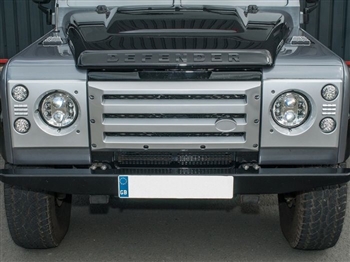 DA1969.AM - Fits Defender XS Front Grille and Headlamp Surrounds in Silver With Black Mesh - Fits All Defenders