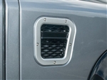 DA1971 - Fits Defender XS Right Hand Vent in Silver With Black Mesh - Fits All Defenders With Right Hand Vent Hole - 1994 Onwards