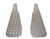 DA2004 - Wing Top Chequer Plate for Land Rover Series in Natural Aluminium
