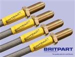 DA2410S - BRAKE HOSE KIT BY BRITPART - STAINLESS & BRAIDED - STANDARD HEIGHT 1989-1992 FOR DISCOVERY