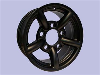 DA2438 - Zu Rim In Matte Black - 16 X 8 (1,400Kg Rating Wheel) - For Discovery 2 and Range Rover P38