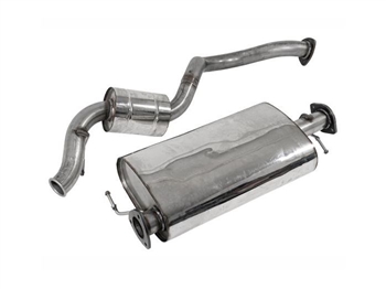DA2773 - Fits Defender 90 Stainless Steel Exhaust System by Double S - Fits Puma 2.4 for Defender 90