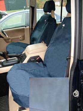 DA2800GREY - Front Seat Covers In Grey - Washable, Waterproof and Well-Fitted (Doesn't Fit Leather Seats or Adventurer Seats) For Discovery 2