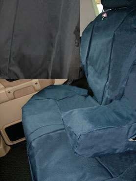 DA2801BLACK - Rear Seat Covers In Black - Washable, Waterproof and Well-Fitted For Discovery 2