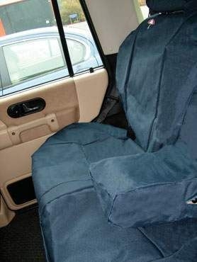 DA2801BLUE - Rear Seat Covers In Blue - Washable, Waterproof and Well-Fitted For Discovery 2