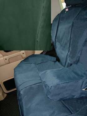 DA2801GREEN - Rear Seat Covers In Green - Washable, Waterproof and Well-Fitted For Discovery 2