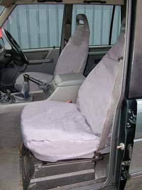 DA2807BLACK - Front Seat Covers In Black For Discovery 1