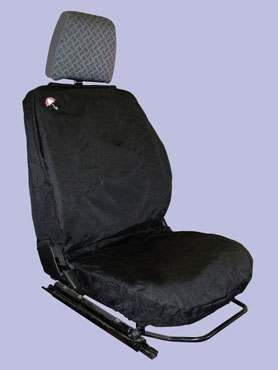 DA2815BLACK - Fits Defender Front Seat Covers up to 2007 - Comes as a Set of Three in Black - Waterproof and Machine Washable