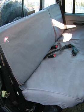 DA2816GREY - Fits Defender Second Row Seat Covers in Grey (up to 2007)