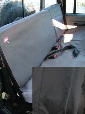DA2828BLACK - Fits Defender Rear Seat Covers Black - 2007 Onwards - 60/40 Split for Second Row Seats