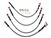 DA2930 - Brake Hose Kit for Land Rover Defender 110/130 - With ABS - Fits 1999-2004 - Manufactured By Goodridge