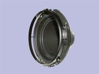 DA3010B.G - Replacement Headlamp Bowl - 8" with Black Ring - For all Defender, Series and Range Rover Classic