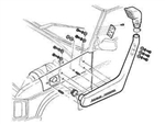 DA3015 - Safari Snorkel For Discovery 1 200TDI