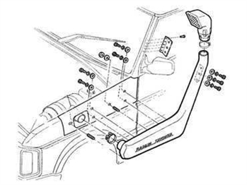 DA3015 - Safari Snorkel For Discovery 1 200TDI