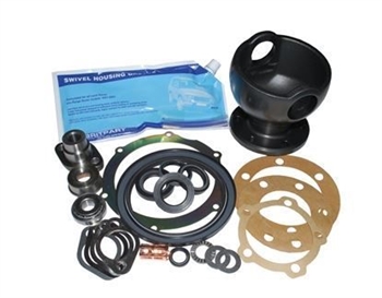 DA3166G - OEM Swivel Housing Kit for Discovery 1 and Range Rover Classic from JA Chassis With ABS - OEM Swivel Housing Ball, Corteco Seals, and Timken Bearings