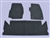DA4023BLACK - Front And Rear Carpet Set, With Rubber Backing In Black - By Britpart For Discovery 1