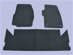 DA4023BLACK - Front And Rear Carpet Set, With Rubber Backing In Black - By Britpart For Discovery 1