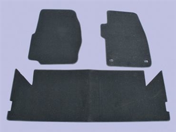 DA4023BLACK - Front And Rear Carpet Set, With Rubber Backing In Black - By Britpart For Discovery 1