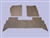 DA4023GREY - Front And Rear Carpet Set, With Rubber Backing In Grey - By Britpart For Discovery 1