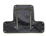 DA4025GREEN - Radiator Muff for Land Rover Series 2 & Early 2A - In Black with Green Edging