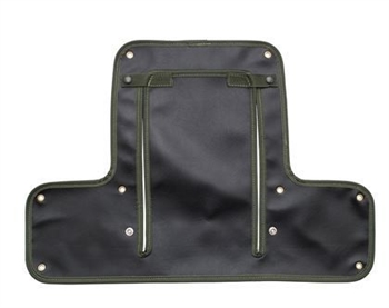 DA4025GREEN - Radiator Muff for Land Rover Series 2 & Early 2A - In Black with Green Edging